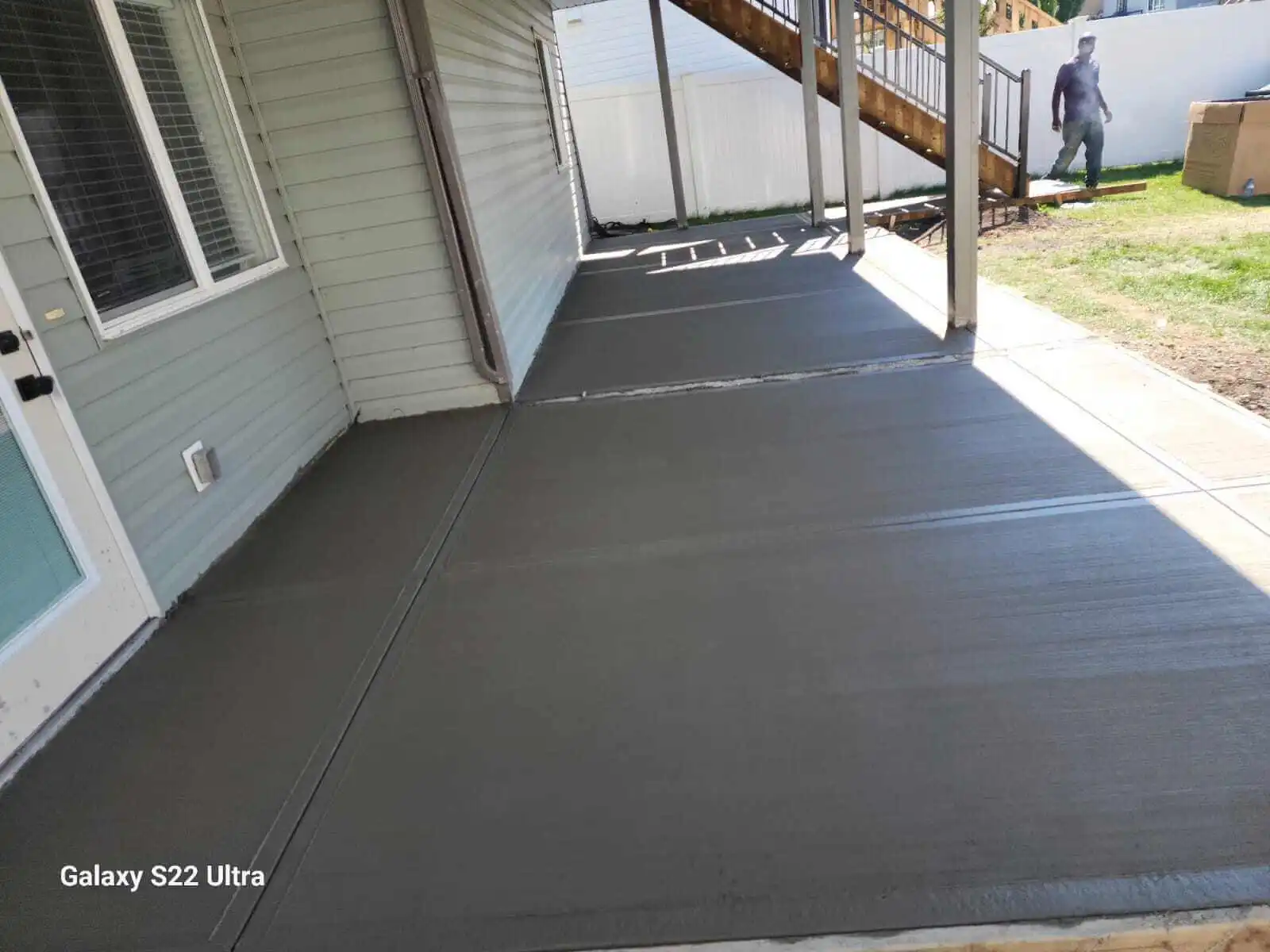 Concrete driveway repair Central Alberta