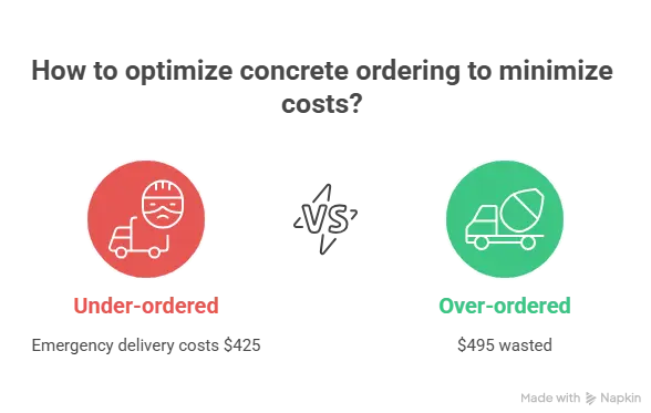 concrete order cost measure info illustration